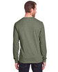 Fruit of the Loom Adult ICONIC Long Sleeve T-Shirt military grn hth ModelBack