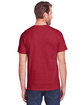 Fruit of the Loom Adult ICONIC™ T-Shirt peppered red hth ModelBack