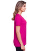 Fruit of the Loom Ladies' ICONIC™ T-Shirt cyber pink ModelSide