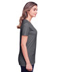 Fruit of the Loom Ladies' ICONIC™ T-Shirt charcoal heather ModelSide