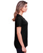 Fruit of the Loom Ladies' ICONIC™ T-Shirt black ink ModelSide