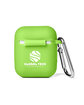 Prime Line Silicone Earbud Case with Carabiner lime green DecoBack