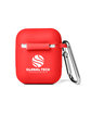 Prime Line Silicone Earbud Case with Carabiner red DecoBack