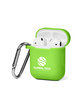 Prime Line Silicone Earbud Case with Carabiner lime green DecoFront