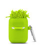 MopToppers Silicone Earbud Case With Carabiner lime green ModelBack