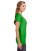 J America Ladies' V-Neck Slub T-Shirt lime ModelSide