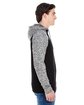 J America Adult Colorblock Cosmic Pullover Hooded Sweatshirt  ModelSide