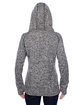 J America Ladies' Cosmic Contrast Fleece Hooded Sweatshirt  ModelBack
