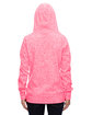 J America Ladies' Cosmic Contrast Fleece Hooded Sweatshirt fre crl flk/ mag ModelBack