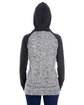 J America Ladies' Colorblock Cosmic Hooded Sweatshirt  ModelBack