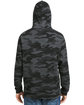 J America Adult Tailgate Fleece Pullover Hooded Sweatshirt blk camo hthr ModelBack