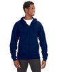 J America Adult Premium Full-Zip Fleece Hooded Sweatshirt  