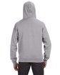 J America Adult Premium Full-Zip Fleece Hooded Sweatshirt oxford ModelBack
