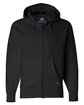 J America Adult Premium Full-Zip Fleece Hooded Sweatshirt black OFFront