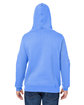 J America Adult Premium Fleece Pullover Hooded Sweatshirt CAROLINA BLUE ModelBack