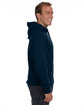 J America Adult Premium Fleece Pullover Hooded Sweatshirt NAVY ModelSide