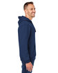 J America Adult Premium Fleece Pullover Hooded Sweatshirt true navy ModelSide