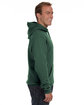 J America Adult Premium Fleece Pullover Hooded Sweatshirt FOREST GREEN ModelSide