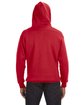 J America Adult Sport Lace Hooded Sweatshirt red ModelBack