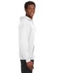 J America Adult Sport Lace Hooded Sweatshirt white ModelSide