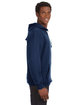 J America Adult Sport Lace Hooded Sweatshirt true navy ModelSide
