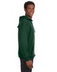 J America Adult Sport Lace Hooded Sweatshirt forest green ModelSide