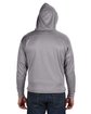 J America Adult Sport Lace Poly Hooded Sweatshirt ath grey heather ModelBack