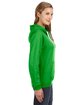 J America Ladies' Sydney Brushed V-Neck Hooded Sweatshirt lime ModelSide
