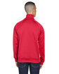 J America Adult Vintage Poly Fleece Track Jacket red ModelBack