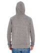 J America Adult Triblend Pullover Fleece Hooded Sweatshirt grey triblend ModelBack