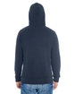 J America Adult Triblend Pullover Fleece Hooded Sweatshirt true navy trblnd ModelBack