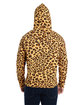 J America Adult Triblend Pullover Fleece Hooded Sweatshirt leopard triblend ModelBack