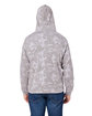 J America Adult Triblend Pullover Fleece Hooded Sweatshirt grey aloha trbl ModelBack