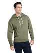 J America Adult Triblend Pullover Fleece Hooded Sweatshirt  