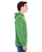 J America Adult Triblend Pullover Fleece Hooded Sweatshirt green triblend ModelSide