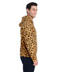J America Adult Triblend Pullover Fleece Hooded Sweatshirt leopard triblend ModelSide