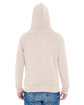 J America Adult Triblend Full-Zip Fleece Hooded Sweatshirt oatmeal triblend ModelBack