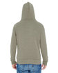 J America Adult Triblend Full-Zip Fleece Hooded Sweatshirt olive triblend ModelBack