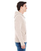 J America Adult Triblend Full-Zip Fleece Hooded Sweatshirt oatmeal triblend ModelSide