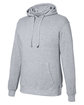 J America Unisex Gaiter Pullover Hooded Sweatshirt grey heather ModelQrt