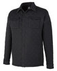 J America Adult Quilted Jersey Shirt Jacket black OFQrt