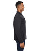 J America Adult Quilted Jersey Shirt Jacket black ModelSide