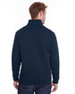 J America Adult Quilted Snap Pullover navy ModelBack