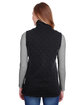 J America Ladies' Quilted Vest black ModelBack