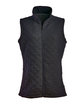 J America Ladies' Quilted Vest black OFFront