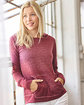 J America Ladies' Zen Pullover Fleece Hooded Sweatshirt  Lifestyle