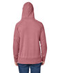 J America Adult Vintage Zen Fleece Pullover Hooded Sweatshirt rose ModelBack