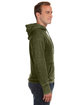 J America Adult Vintage Zen Fleece Pullover Hooded Sweatshirt twisted olive ModelSide