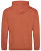 Just Hoods By AWDis Men's 80/20 Midweight College Hooded Sweatshirt burnt orange ModelBack