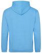 Just Hoods By AWDis Men's 80/20 Midweight College Hooded Sweatshirt HAWAIIAN BLUE ModelBack